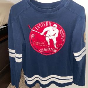 Varsity Lands End hockey long sleeve shirt